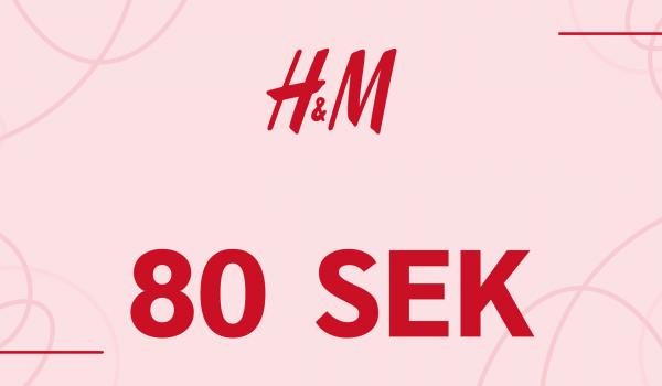 H and M Gift Card 80 SEK