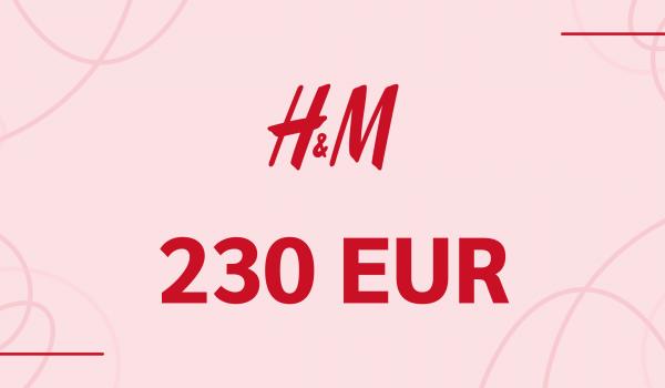 H and M Gift Card 230 EUR