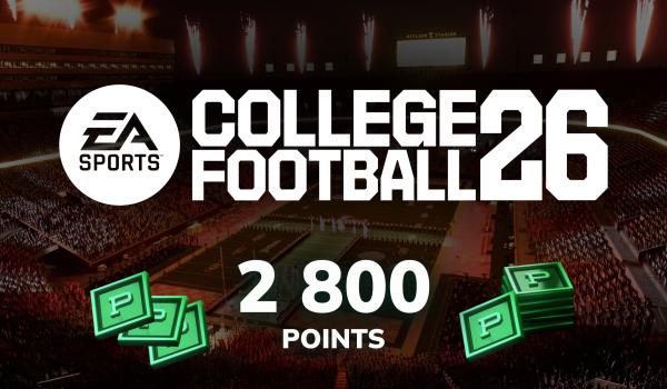 College Football 26 2800 Points (Xbox One)