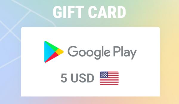 Google Play Gift Card 5 USD