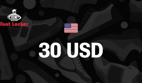 Foot Locker Gift Card 30 USD