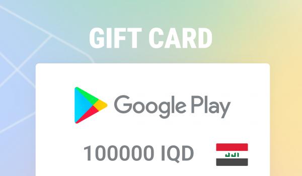 Google Play Gift Card 100000 IQD