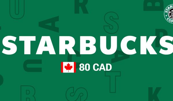 Starbucks Gift Card 80 CAD