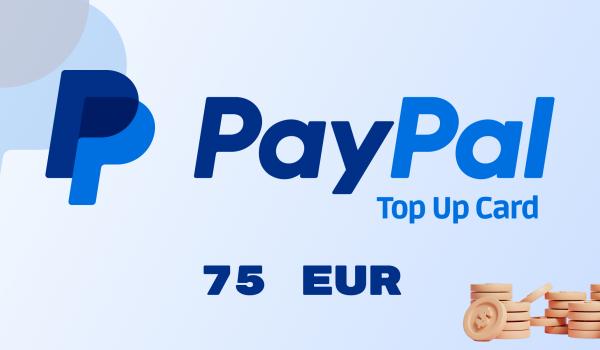 PayPal Wallet Top Up 75 EUR