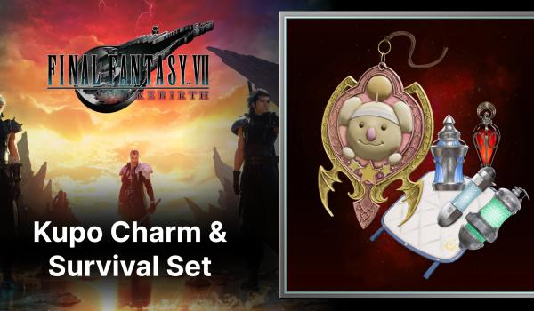 Final Fantasy VII Rebirth Kupo Charm and Survival Set (PC)