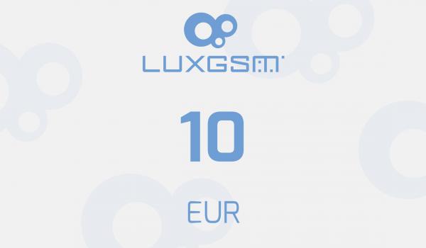 Lux GSM prepaid card 10 EUR
