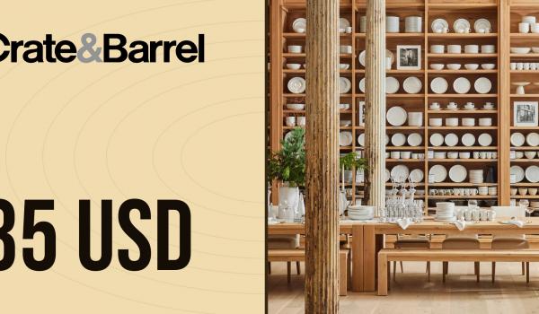 Crate and Barrel Gift Card 35 USD