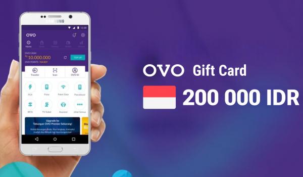 Ovo Cash Gift Card 200 000 IDR