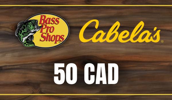 Bass Pro and Cabelas Gift Card 50 CAD