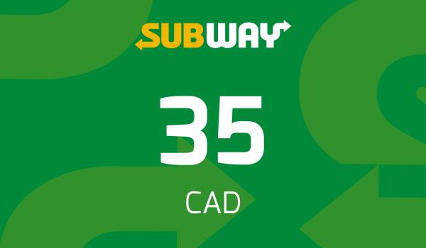Subway Gift Card 35 CAD