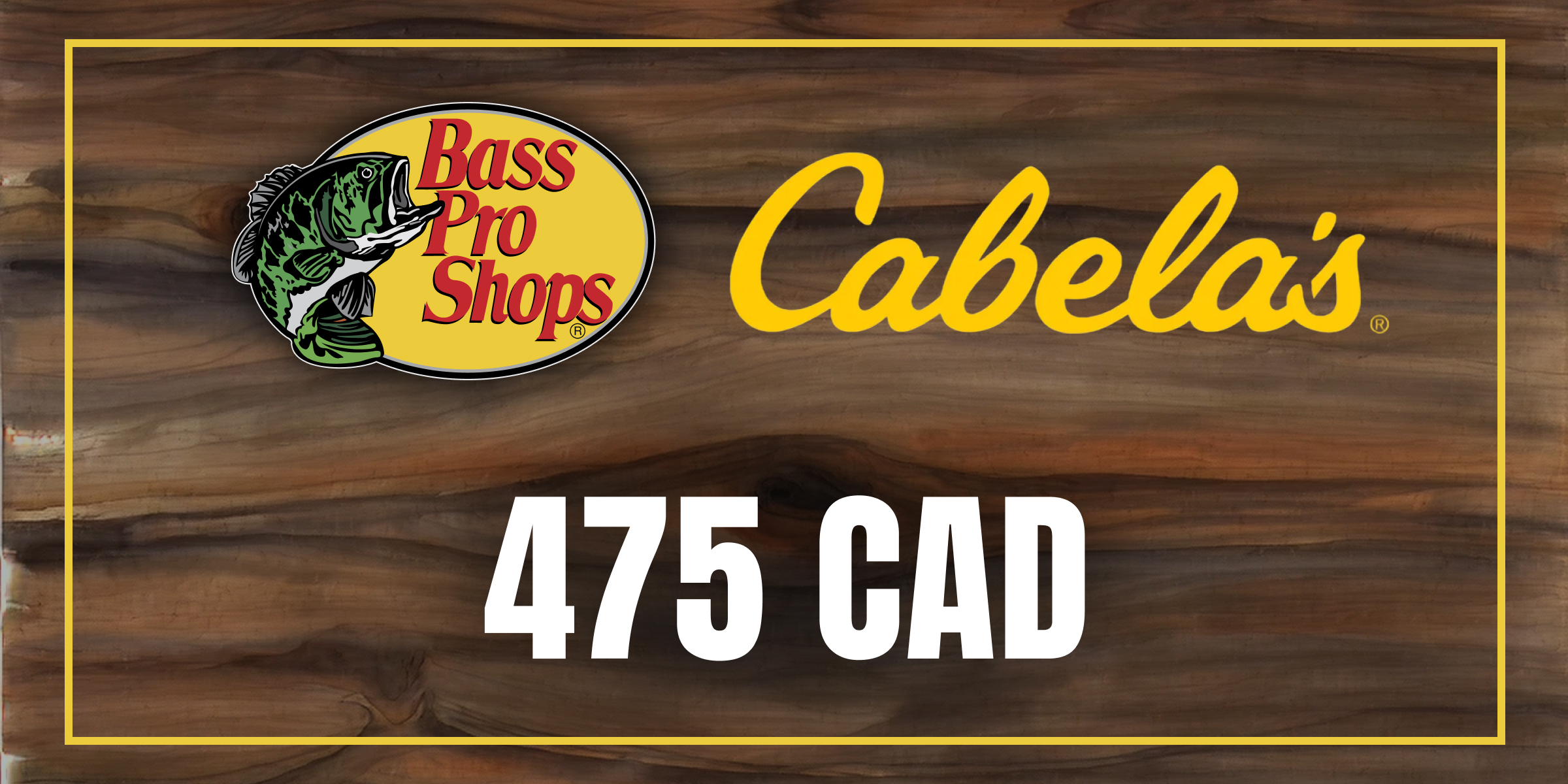 Bass Pro and Cabelas Gift Card 475 CAD