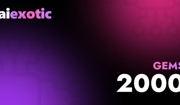 AiExotic Gift Card 2000 Gems