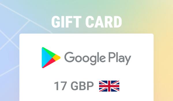 Google Play Gift Card 17 GBP