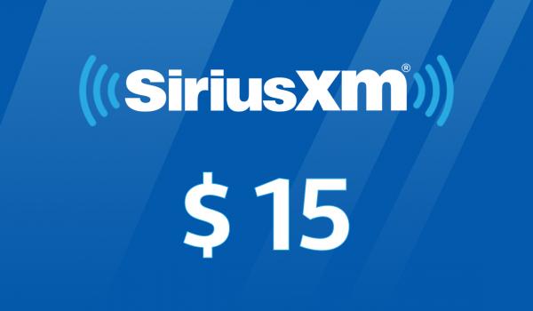 SiriusXM Gift Card 15 USD