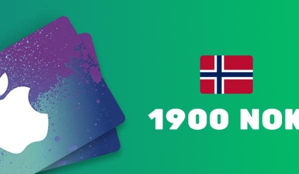 Apple iTunes Gift Card 1900 NOK