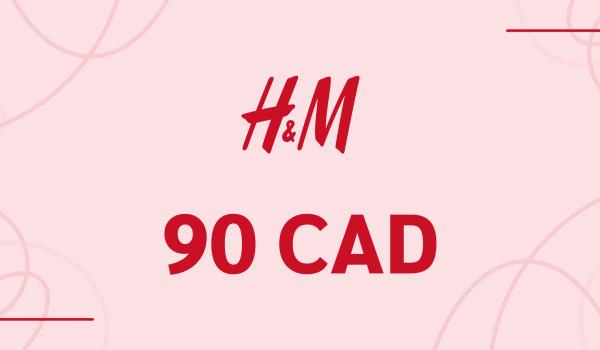 H and M Gift Card 90 CAD