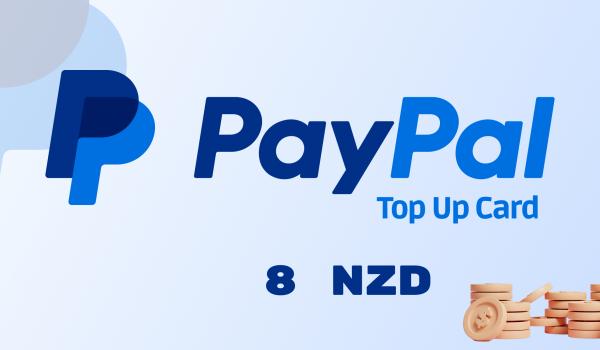 PayPal Wallet Top Up 8 NZD