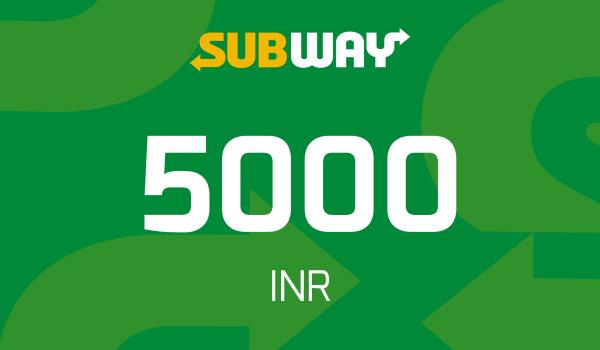 Subway Gift Card 5000 INR