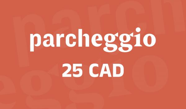 Parcheggio Gift Card 25 CAD