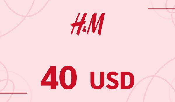 H and M Gift Card 40 USD