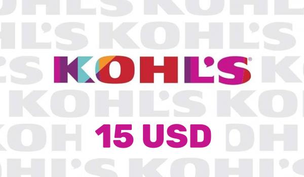 Kohls Gift Card 15 USD