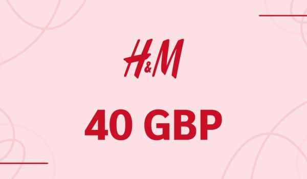 H and M Gift Card 40 GBP