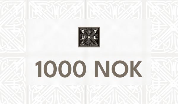 Rituals Gift Card 1000 NOK