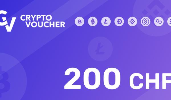 Crypto Voucher Gift Card 200 CHF