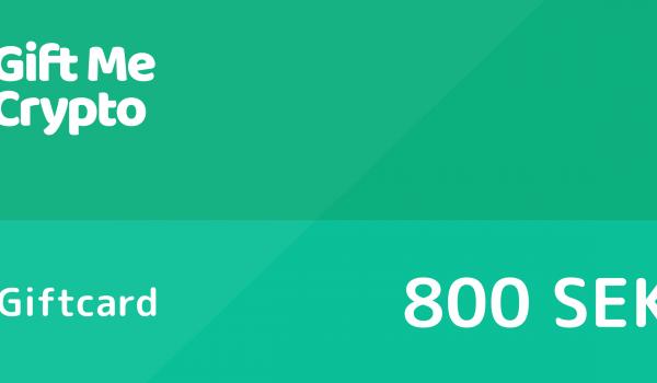 Gift Me Crypto Gift Card 800 SEK