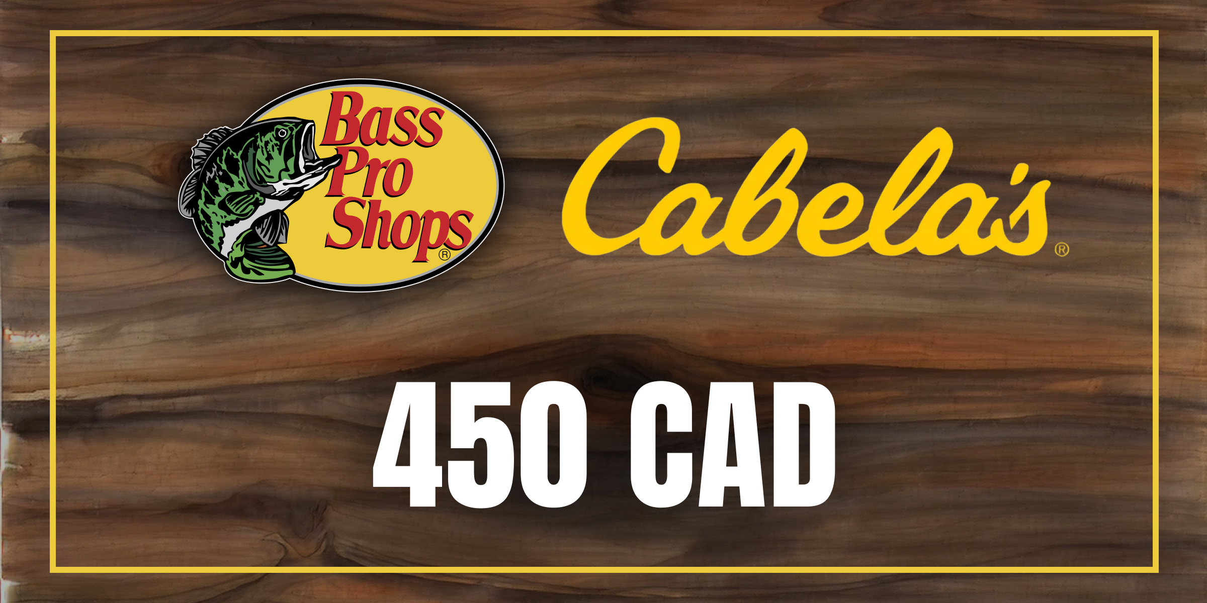 Bass Pro and Cabelas Gift Card 450 CAD
