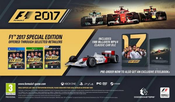 F1 2017 1988 McLAREN MP44 CLASSIC CAR (DLC)
