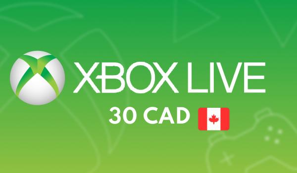 XBOX Live Gift Card 30 CAD
