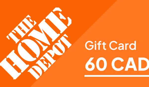 The Home Depot Gift Card 60 CAD
