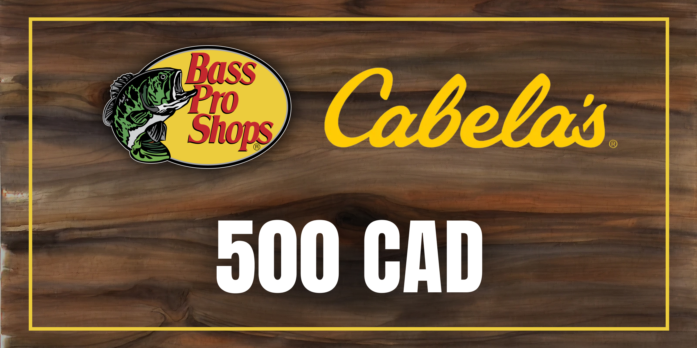 Bass Pro and Cabelas Gift Card 500 CAD