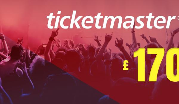 Ticketmaster Gift Card 170 GBP