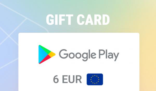 Google Play Gift Card 6 EUR
