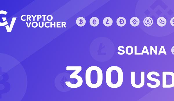 Crypto Voucher SOLANA 300 USD