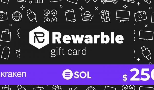 Rewarble Kraken Gift Card SOL 250 USD