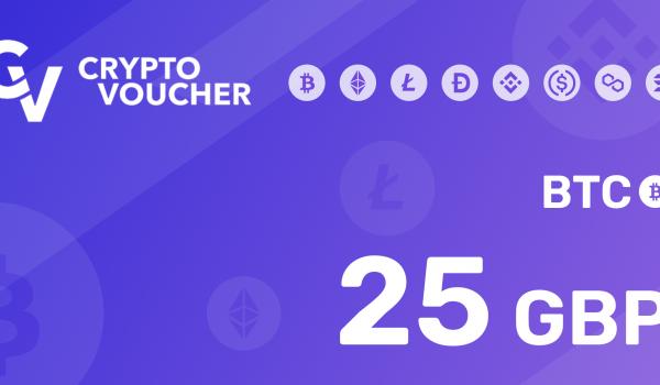 Crypto Voucher BTC 25 GBP