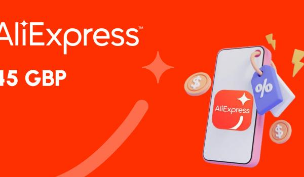 AliExpress Gift Card 45 GBP