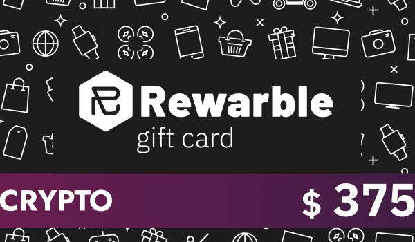 Rewarble Crypto Gift Card 375 USD