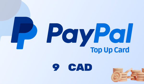 PayPal Wallet Top Up 9 CAD