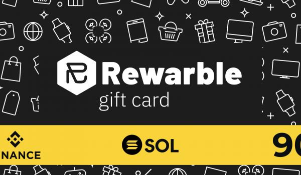 Rewarble Binance Gift Card SOL 90 USD