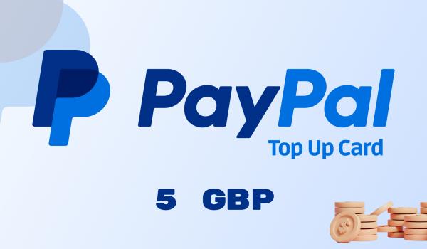 PayPal Wallet Top Up 5 GBP
