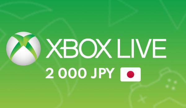 XBOX Live Gift Card 2 000 JPY