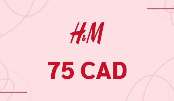 H and M Gift Card 75 CAD
