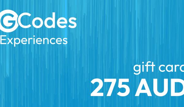 GCodes Global Experiences Gift Card 275 AUD