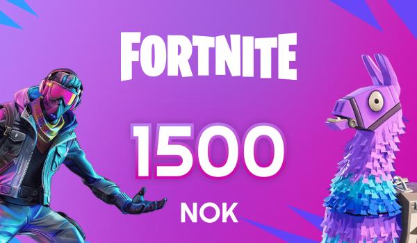 Fortnite Gift Card 1500 NOK