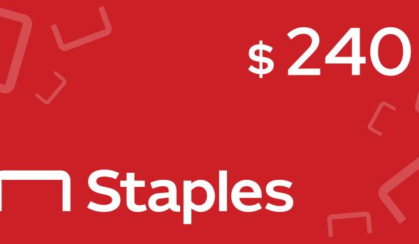 Staples Gift Card 240 USD
