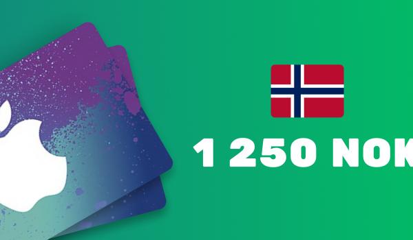 Apple iTunes Gift Card 1250 NOK